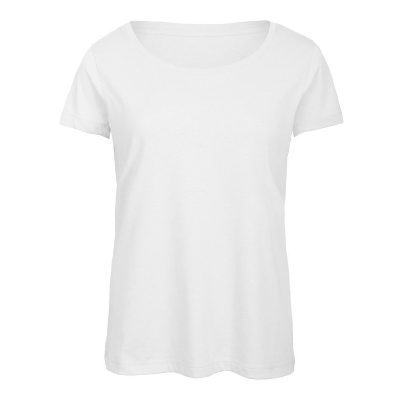 T-shirt femme col rond tri-blend doux et respirant, 130 g/m²