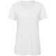 T-shirt femme col V tri-blend doux et respirant, 130 g/m²