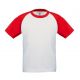 T-shirt baseball enfant bicolore, manches courtes, 185 g/m²