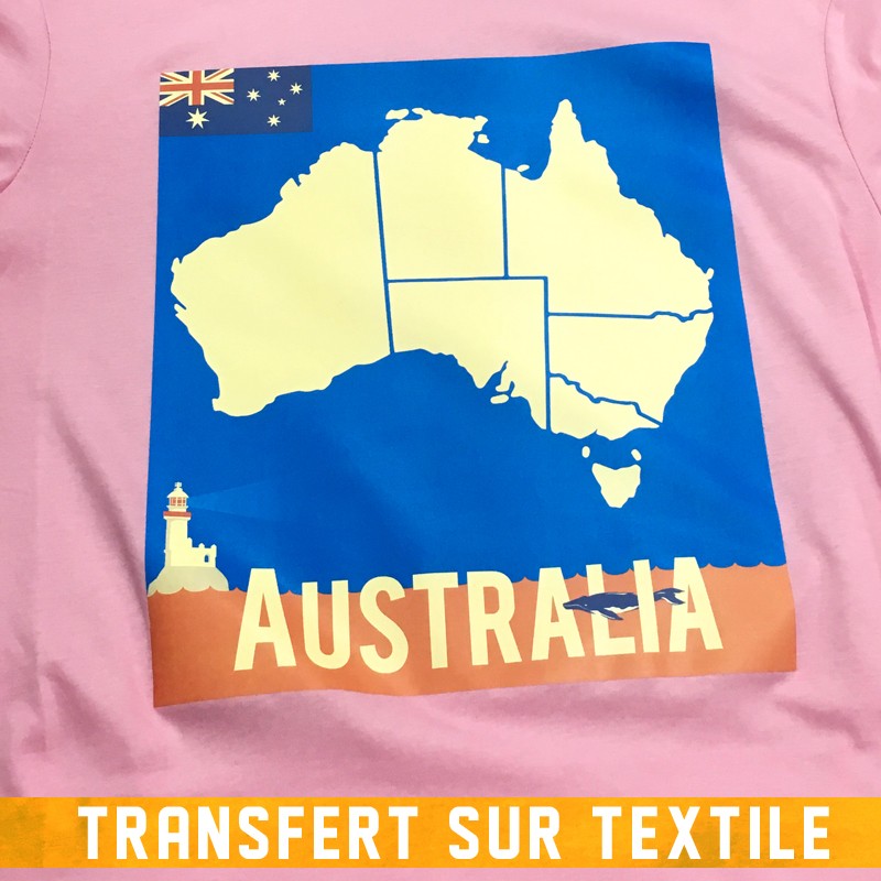 TRANSFERT SUR TEXTILE (découpe et pose)