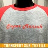 TRANSFERT SUR TEXTILE (découpe et pose)
