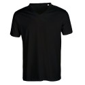 T-shirt sans étiquette, sans marque homme col V en coton, 160 g/m²