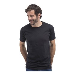 T-shirt sans étiquette, sans marque homme col rond, 100% coton, 160 g/m²