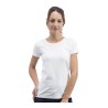 T-shirt sans étiquette, sans marque femme col rond, 100% coton, 160 g/m²