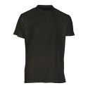 T-shirt respirant sans étiquette homme col rond en polyester, 130 g/m²