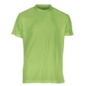 T-shirt respirant sans étiquette homme col rond en polyester, 130 g/m²