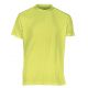 T-shirt respirant sans étiquette homme col rond en polyester, 130 g/m²