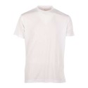 T-shirt respirant sans étiquette homme col rond en polyester, 130 g/m²