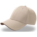 Casquette 6 pans en mélange bambou/polyester avec visière courbée
