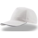 Casquette 5 panneaux en coton avec liseré sur la visière, 160 g/m²