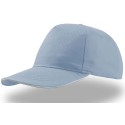 Casquette 5 panneaux en coton avec liseré sur la visière, 160 g/m²