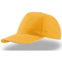 Casquette 5 panneaux en coton avec liseré sur la visière, 160 g/m²