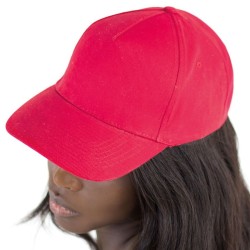 Casquette 5 panneaux en coton brossé lourd, 250 g/m²