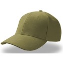 Casquette unie 6 panneaux en coton brossé lourd