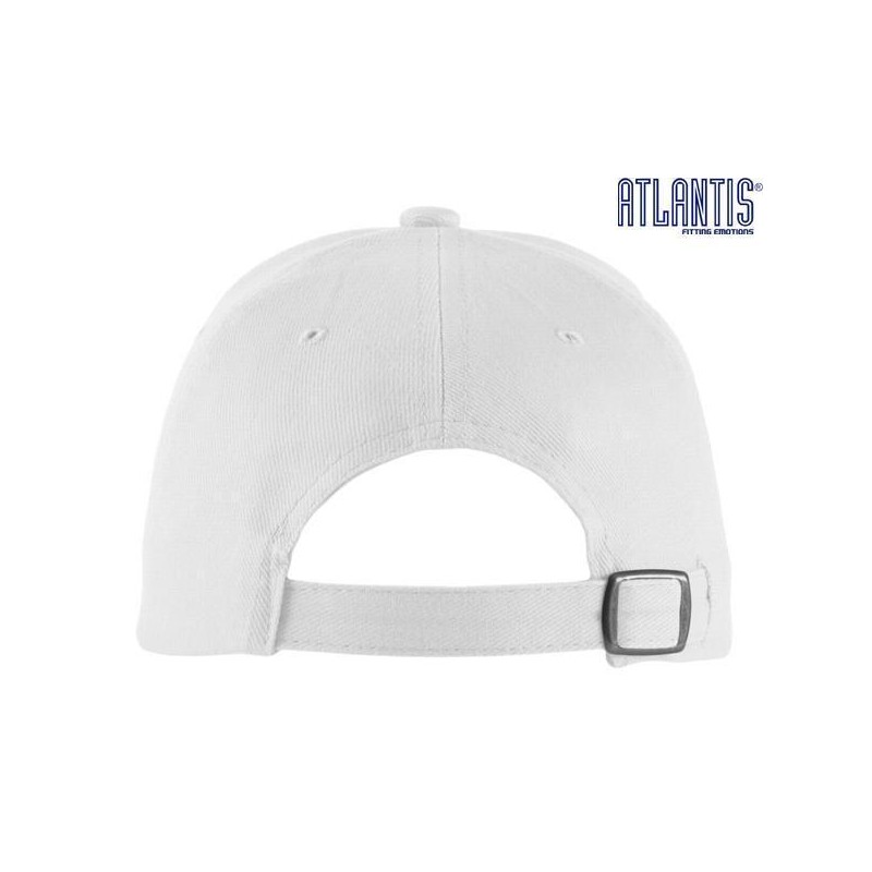 Casquette 6 panneaux bicolore en coton avec liseré sur la visière