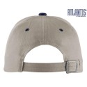 Casquette 6 panneaux bicolore en coton avec liseré sur la visière