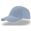 Casquette 6 panneaux bicolore en coton avec liseré sur la visière