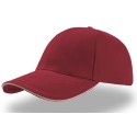 Casquette 6 panneaux bicolore en coton avec liseré sur la visière