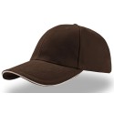 Casquette 6 panneaux bicolore en coton avec liseré sur la visière