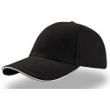 Casquette 6 panneaux bicolore en coton avec liseré sur la visière