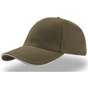 Casquette 6 panneaux bicolore en coton avec liseré sur la visière