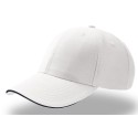 Casquette de sport 6 panneaux avec visière sandwich contrasté