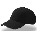 Casquette de sport 6 panneaux avec visière sandwich contrasté