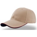 Casquette avec visière doublement constrastée en polycoton