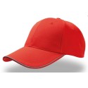 Casquette 6 panneaux avec liseré réfléchissant sur la visière