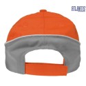 Casquette racing 6 panneaux bicolore, fermeture velcro