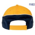 Casquette racing 6 panneaux bicolore, fermeture velcro