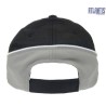 Casquette racing 6 panneaux bicolore, fermeture velcro