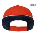 Casquette racing 6 panneaux bicolore, fermeture velcro