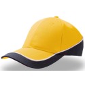 Casquette racing 6 panneaux bicolore, fermeture velcro