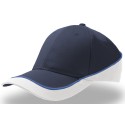 Casquette racing 6 panneaux bicolore, fermeture velcro