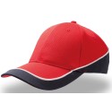 Casquette racing 6 panneaux bicolore, fermeture velcro