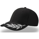 Casquette 6 panneaux motif "Grand Prix" en coton lourd