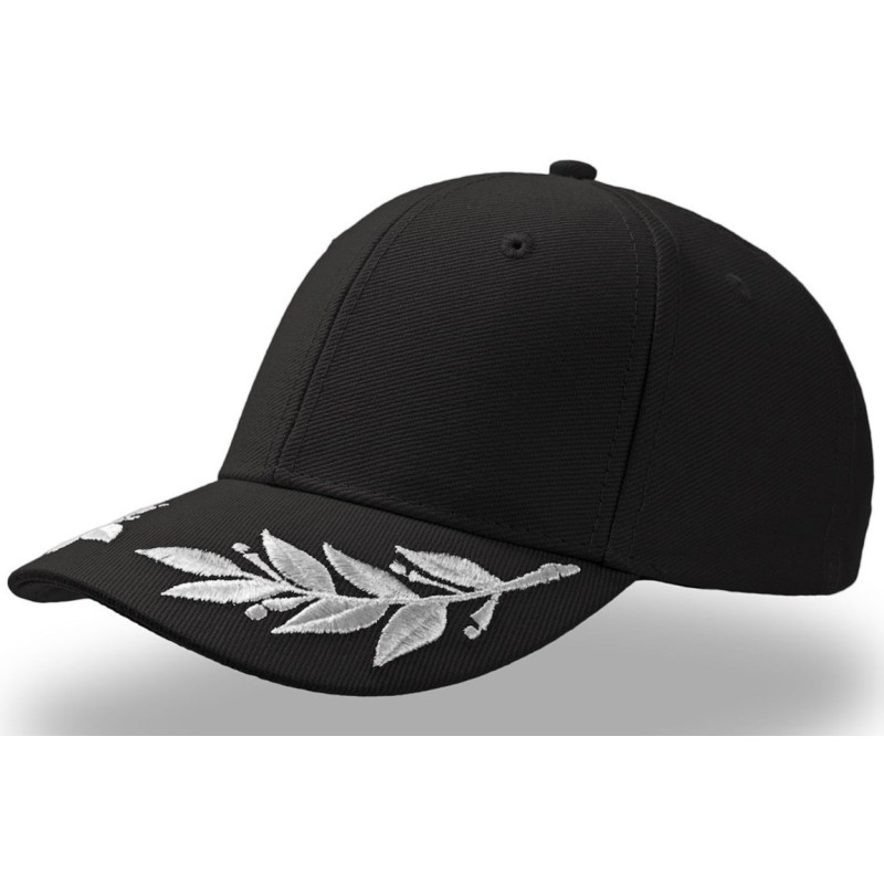 Casquette 6 panneaux motif "Grand Prix" en coton lourd