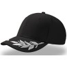 Casquette 6 panneaux motif "Grand Prix" en coton lourd