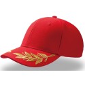 Casquette 6 panneaux motif "Grand Prix" en coton lourd