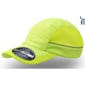 Casquette running avec maille filet et liseré réfléchissant sur les côtés