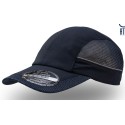 Casquette running avec maille filet et liseré réfléchissant sur les côtés