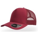 Casquette trucker 5 panneaux en jersey et maille filet, visière mid-visor