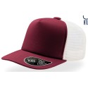 Casquette 5 panneaux avec visière mid visor, maille filet à l'arrière