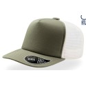 Casquette 5 panneaux avec visière mid visor, maille filet à l'arrière