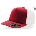 Casquette 5 panneaux avec visière mid visor, maille filet à l'arrière