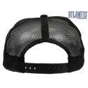 Casquette trucker 5 panneaux maille filet avec visière en coton