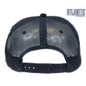 Casquette trucker 5 panneaux maille filet avec visière en coton