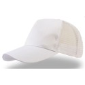 Casquette trucker 5 panneaux maille filet avec visière en coton