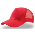 Casquette trucker 5 panneaux maille filet avec visière en coton